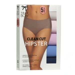 Black Bow Ladies’ Clean Cut Hipster
5-pack Underwear Sz Large Brand New